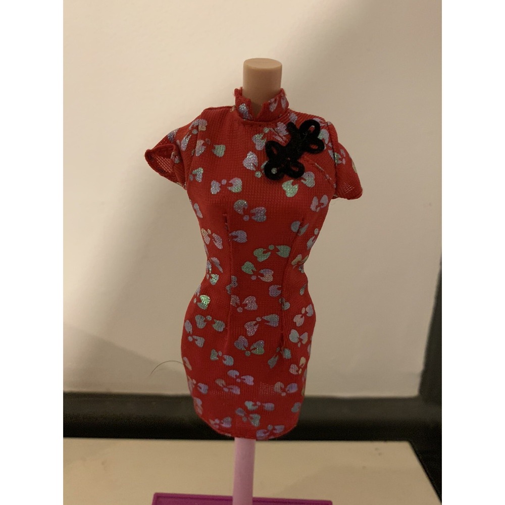 Barbie Genuine Mattel Red Chinese New Year's Celebration‎ Dance Dress